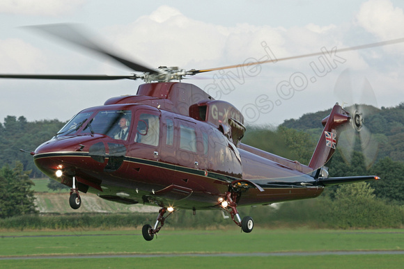 The Queens Helicopter Flight S76 G-XXEA at Halfpenny Green.